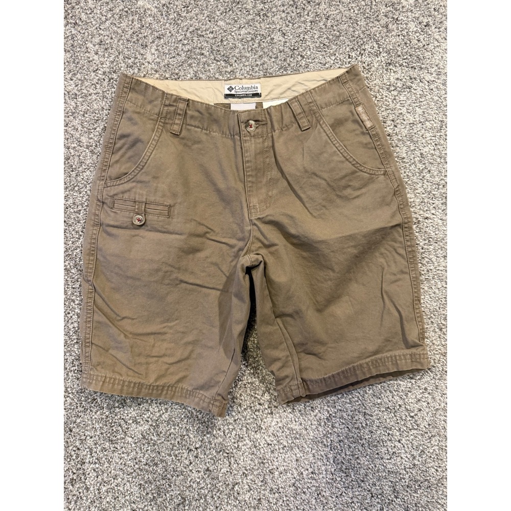 Columbia Shorts Womens 2 Brown Cotton Utility‎ Hiking Outdoor Casual
